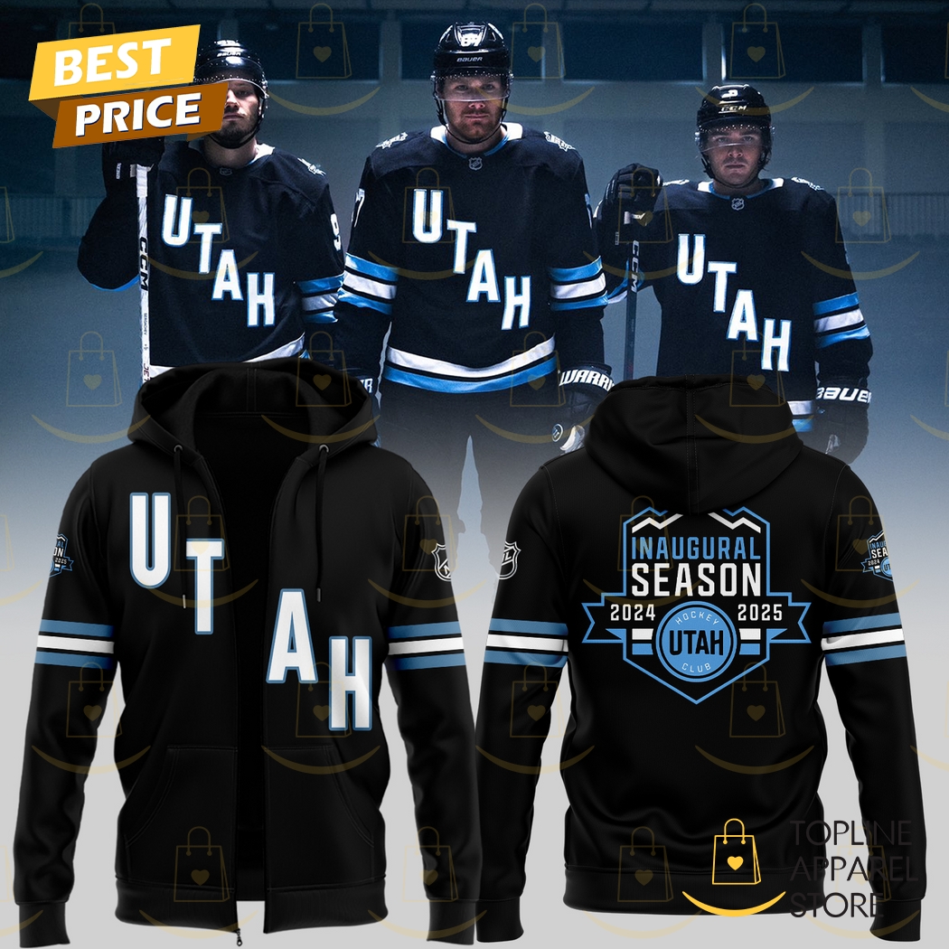 Inaugural Season 2024-2025-2025 Utah Hockey Club Zip Hoodie Gift For Sport Music Fans