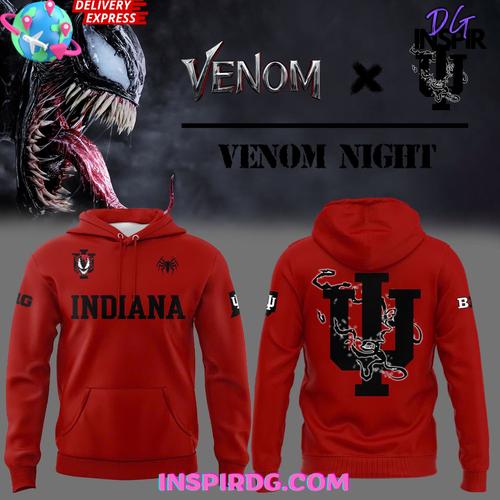 Indiana Hoosiers x Venom Night 2025 Special Hoodie Premium Merchandises