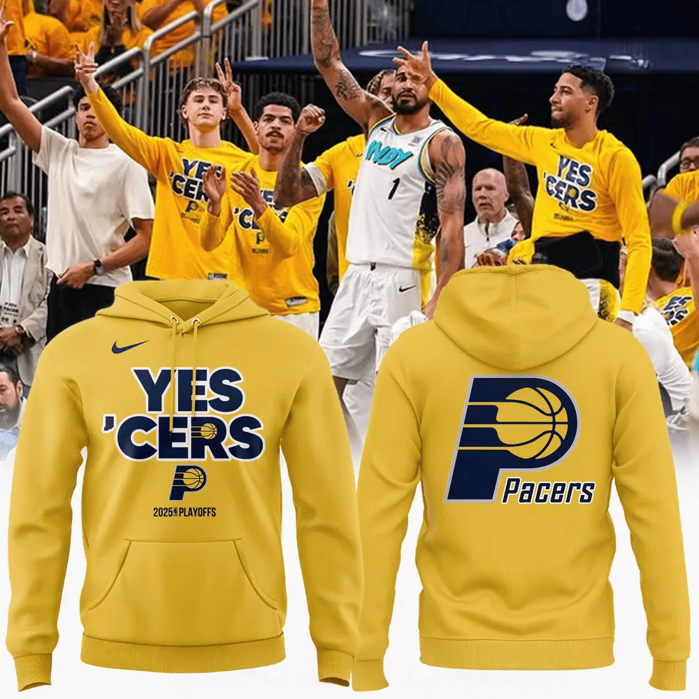 Indiana Pacers Basketball 2025 Playoffs Special Hoodie Indiana Pacers Merch Useful Gifts For Dad Gift For Sport Music Fans