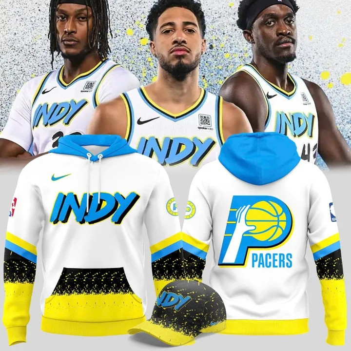 Indiana Pacers Hoodie And Hat Indy Indiana Pacers City Basketball Fan Gear Merch