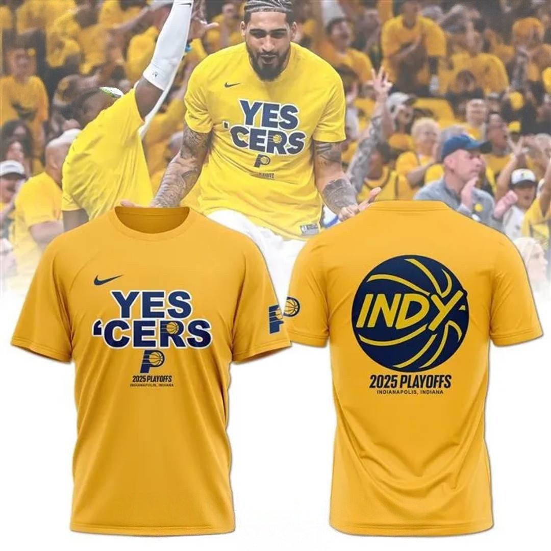 Indiana Pacers Yes Cers 2025 Playoffs T-Shirt Hoodie For Indiana Pacers Fans Premium Merchandise