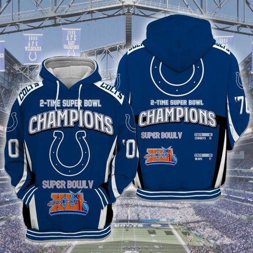 Indianapolis Colts Hoodie  Zip Hoodie Version 1042