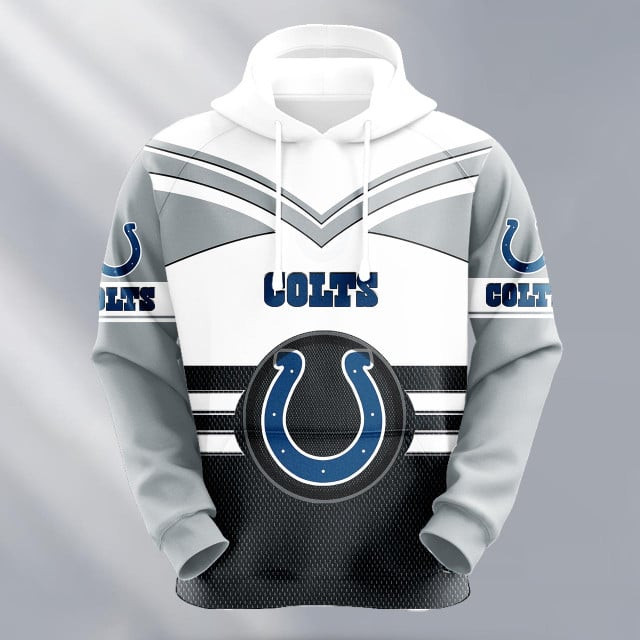 Indianapolis Colts Logo NFL 3D Hoodie Version 202