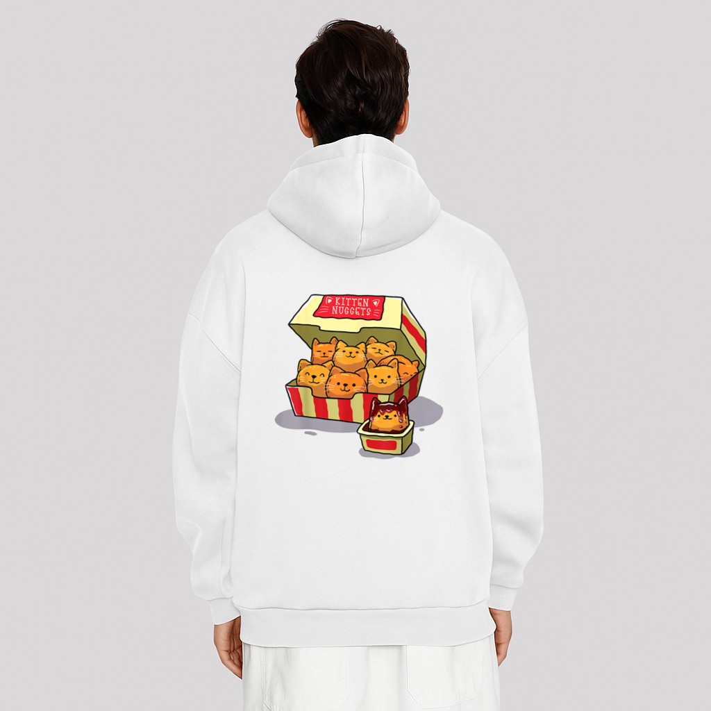 InGENIUS Funny Cat Owner Shirts & Gifts Kitten Nuggets Food Pun Cat Hoodie