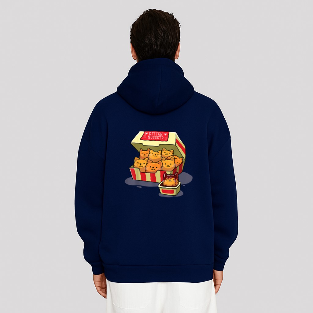 InGENIUS Funny Cat Owner Shirts & Gifts Kitten Nuggets Food Pun Cat Hoodie