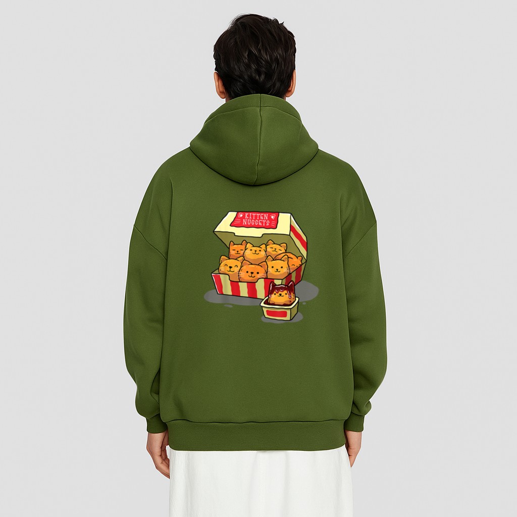 InGENIUS Funny Cat Owner Shirts & Gifts Kitten Nuggets Food Pun Cat Hoodie