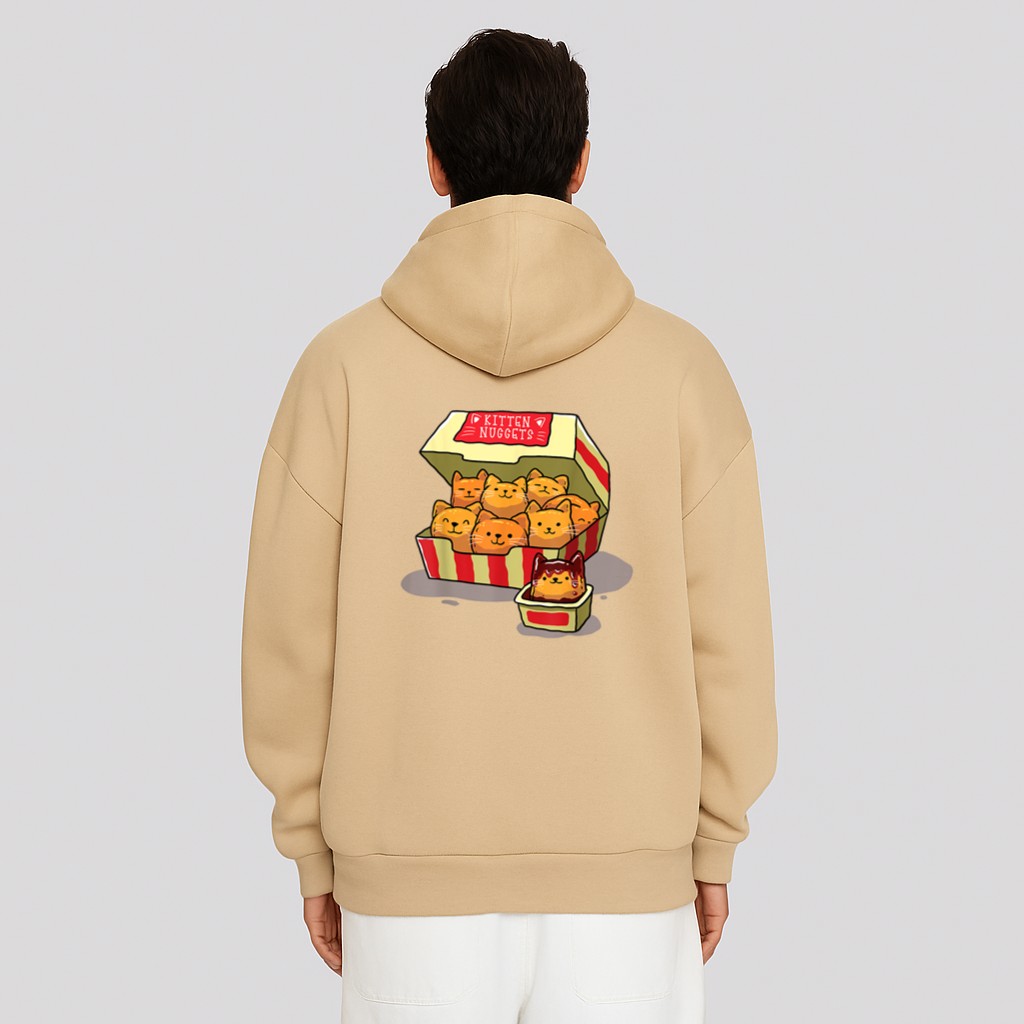 InGENIUS Funny Cat Owner Shirts & Gifts Kitten Nuggets Food Pun Cat Hoodie