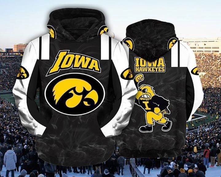 Iowa Hawkeyes Football Hoodie  Zip Hoodie Version 1071