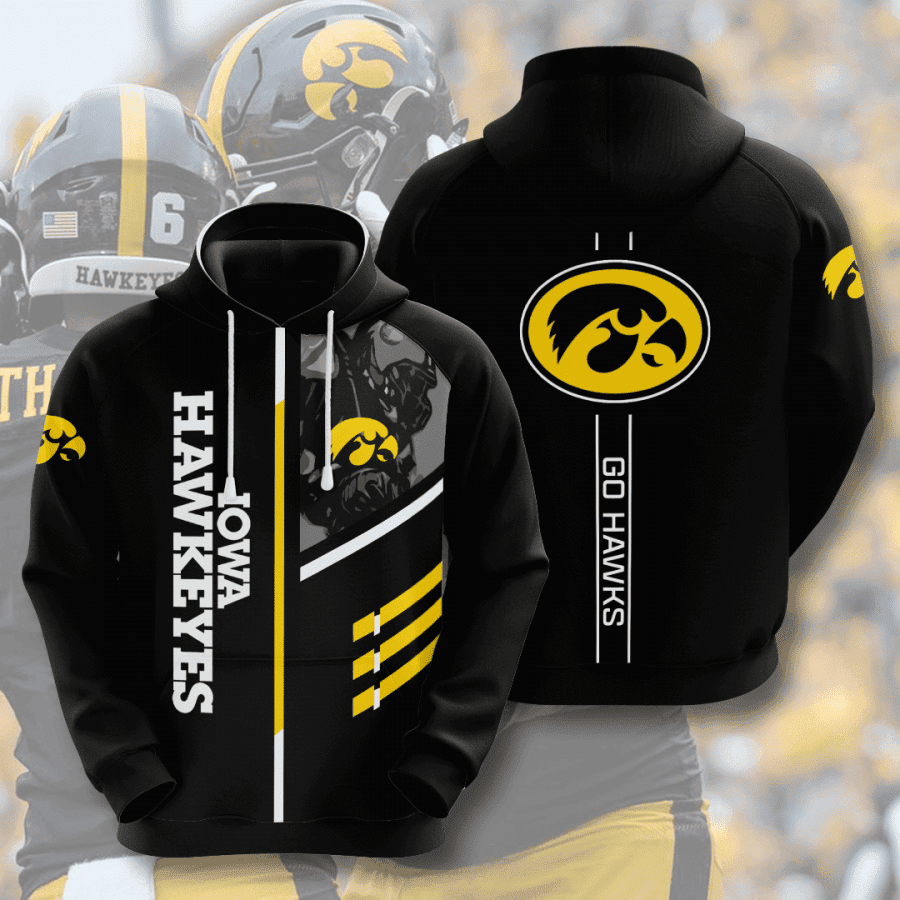 Iowa Hawkeyes Ncaa Hoodie  Zip Hoodie Version 986