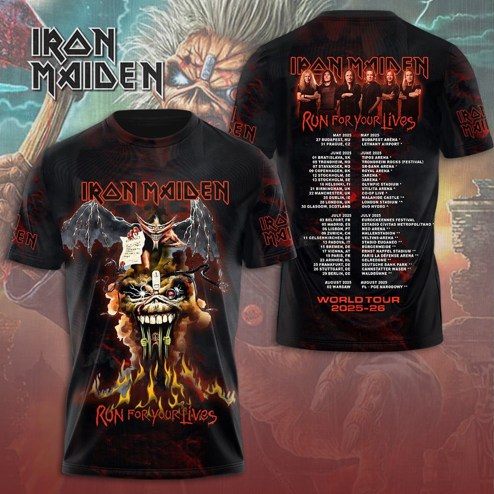 Iron Maiden Run For Your Lives Shirt Gifts For Music Lovers