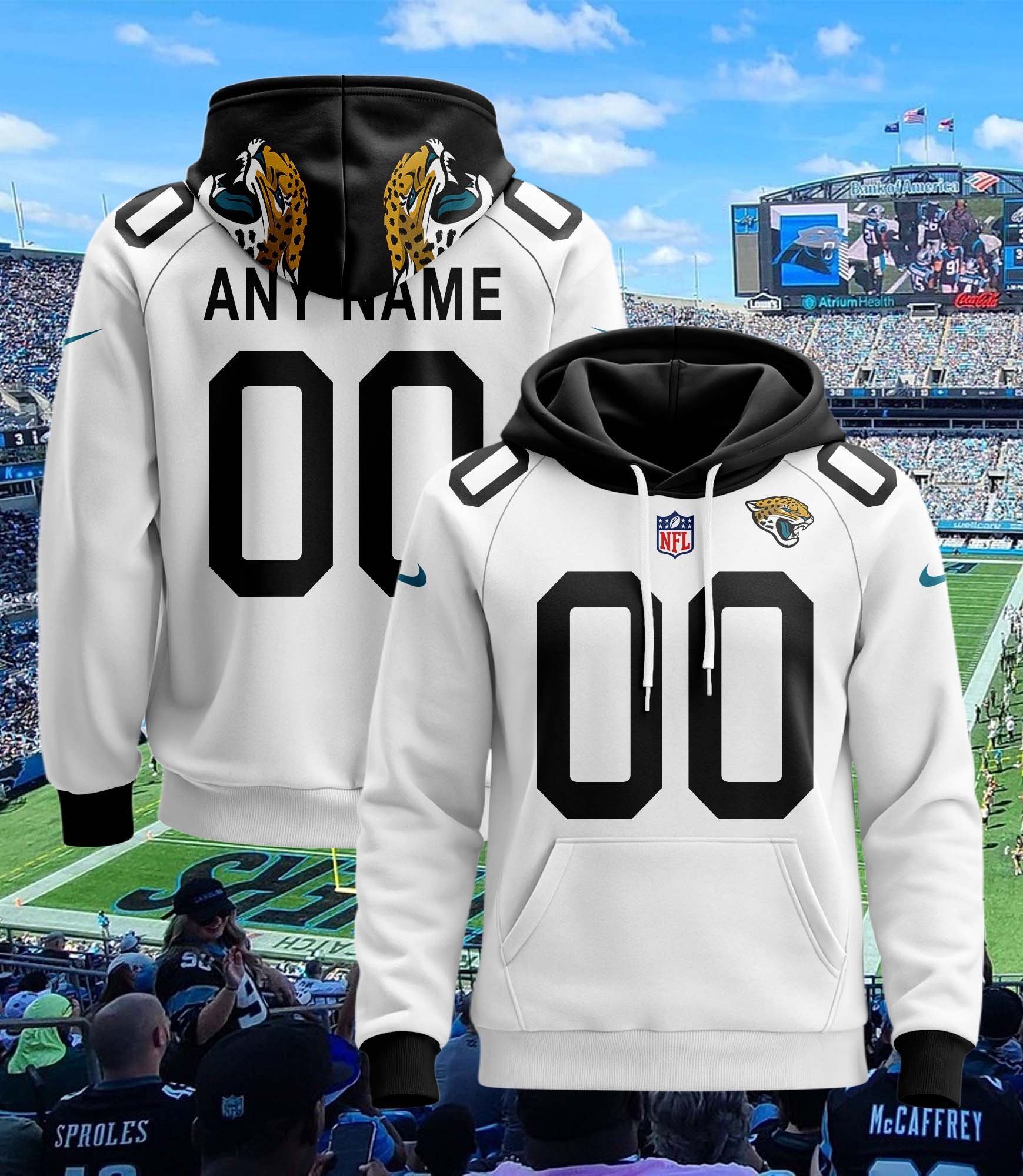 Jacksonville Jaguars Custom Name And Number 3D Hoodie Version 179