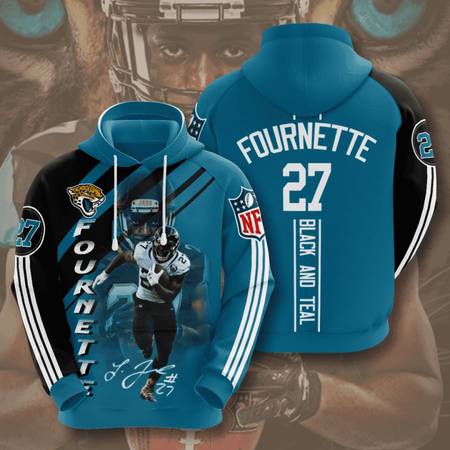 Jacksonville Jaguars Leonard Fournette Hoodie  Zip Hoodie Version 881