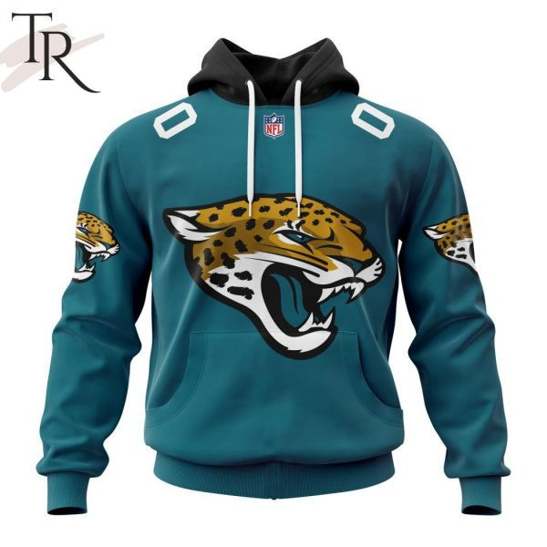 Jacksonville Jaguars Personalized Name And Number NFL 3D Hoodie Version 86