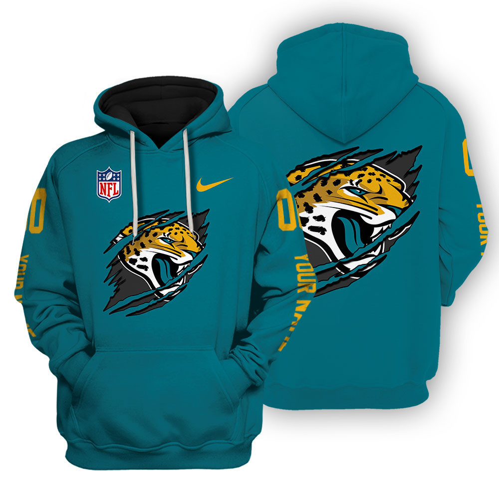 Jacksonville Jaguars Scratch Logo NFL 3D Hoodie Version 121