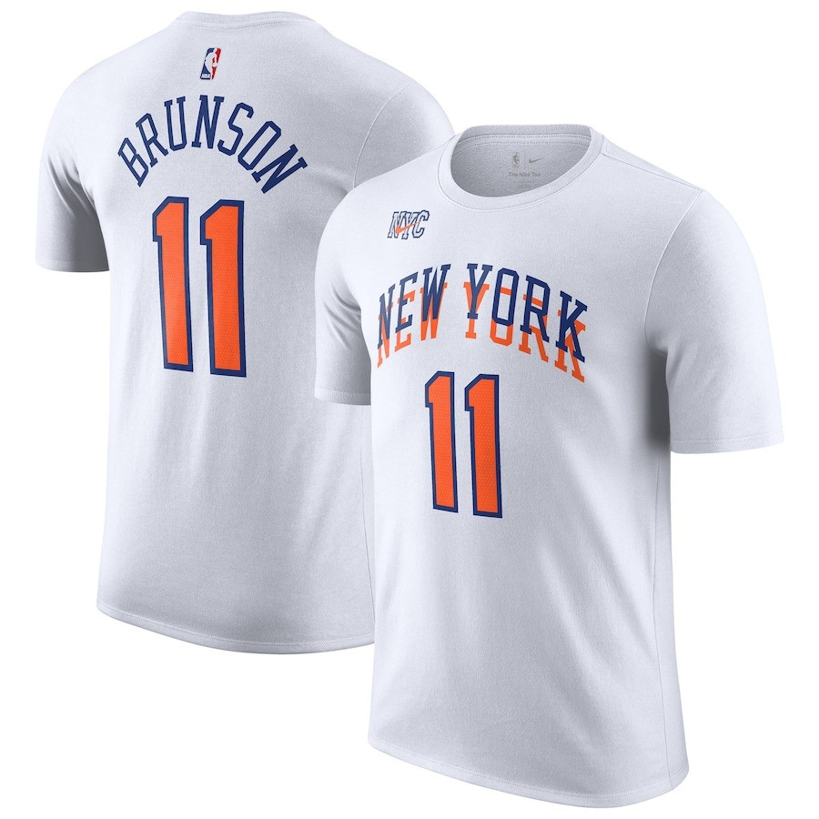 Jalen Brunson Shirt New York Knicks 2024 25 City Name & Number T-Shirt Gifts