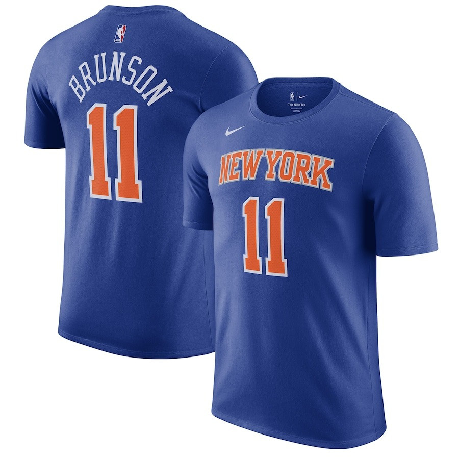 Jalen Brunson Shirt New York Knicks Icon Name & Number T-Shirt Fan Merch