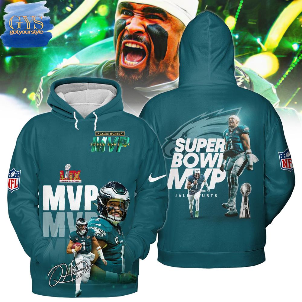 Jalen Hurts Super Bowl LIX MVP Limited Edition NFL Football Team Hoodie