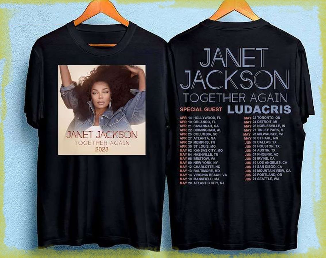 Janet Jackson Tour 2024 2025 Unisex Shirt,Janet Jackson Together Again Tour 2024 2025 Shirt, Janet Jackson Vintage Shirt Premium Merchandise