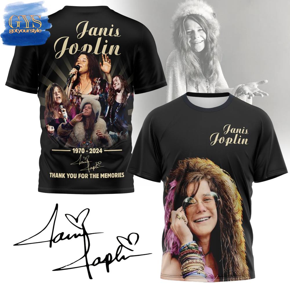 Janis Joplin Thank You For The Memories Shirt Gift For Sport Music Fans