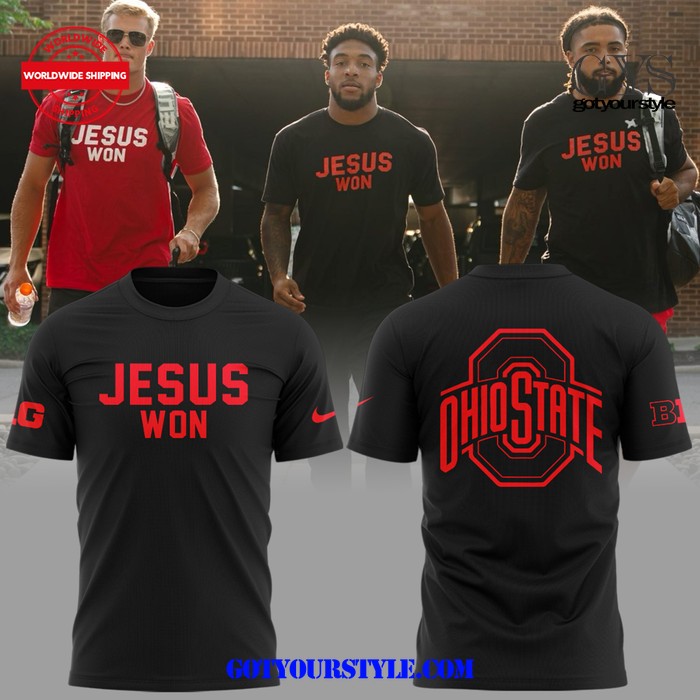Jesus Won Ohio State Black Shirt Gift For Sport Music Fans