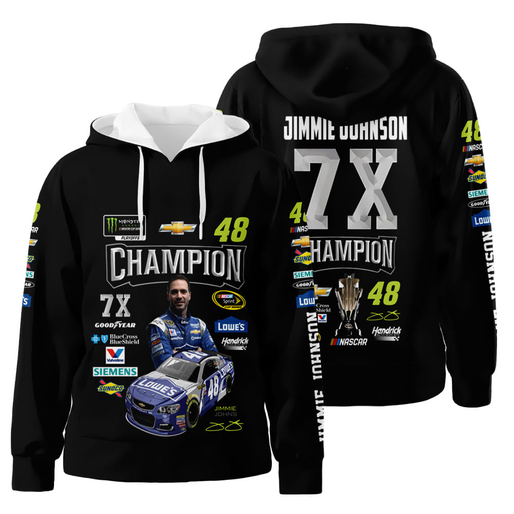 Jimmie Johnson 3D All Over Print Hoodie, Zip-Up Hoodie Gift For Sport Music Fans