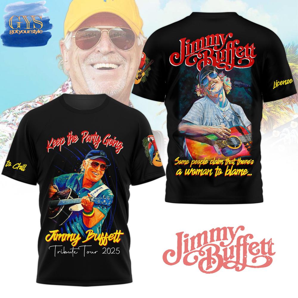 Jimmy Buffett Tribute Tour 2025 T-Shirt Premium Merchandises