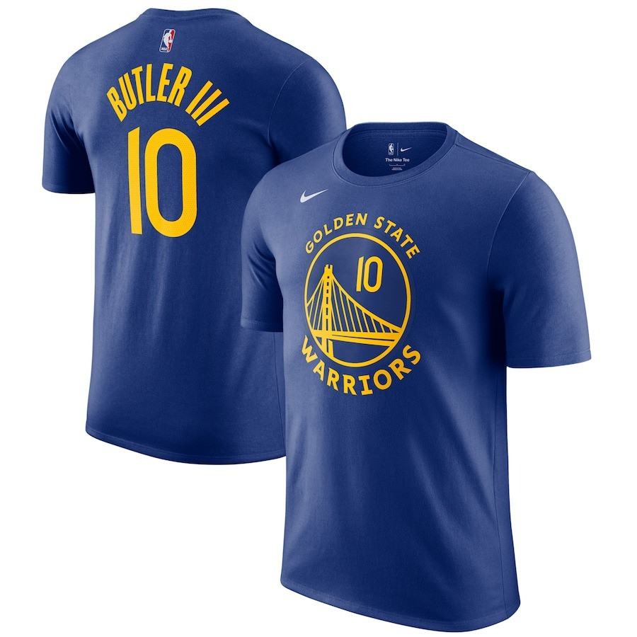 Jimmy Butler III T-Shirt Royal Golden State Warriors Icon Name & Number Shirt Fan Merch
