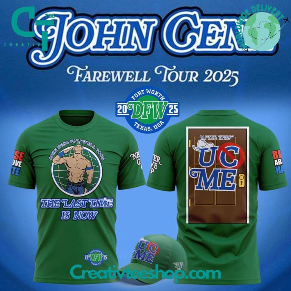 John Cena Farewell Tour 2025 Dallas Green Shirt