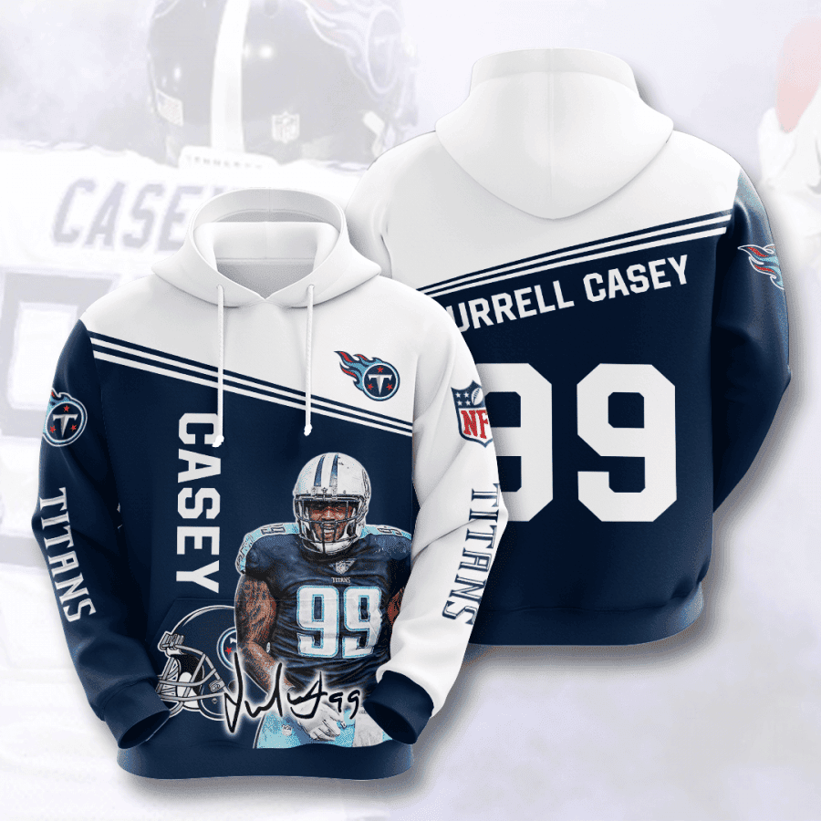 Jurrell Casey 99 Tennessee Titans Hoodie  Zip Hoodie