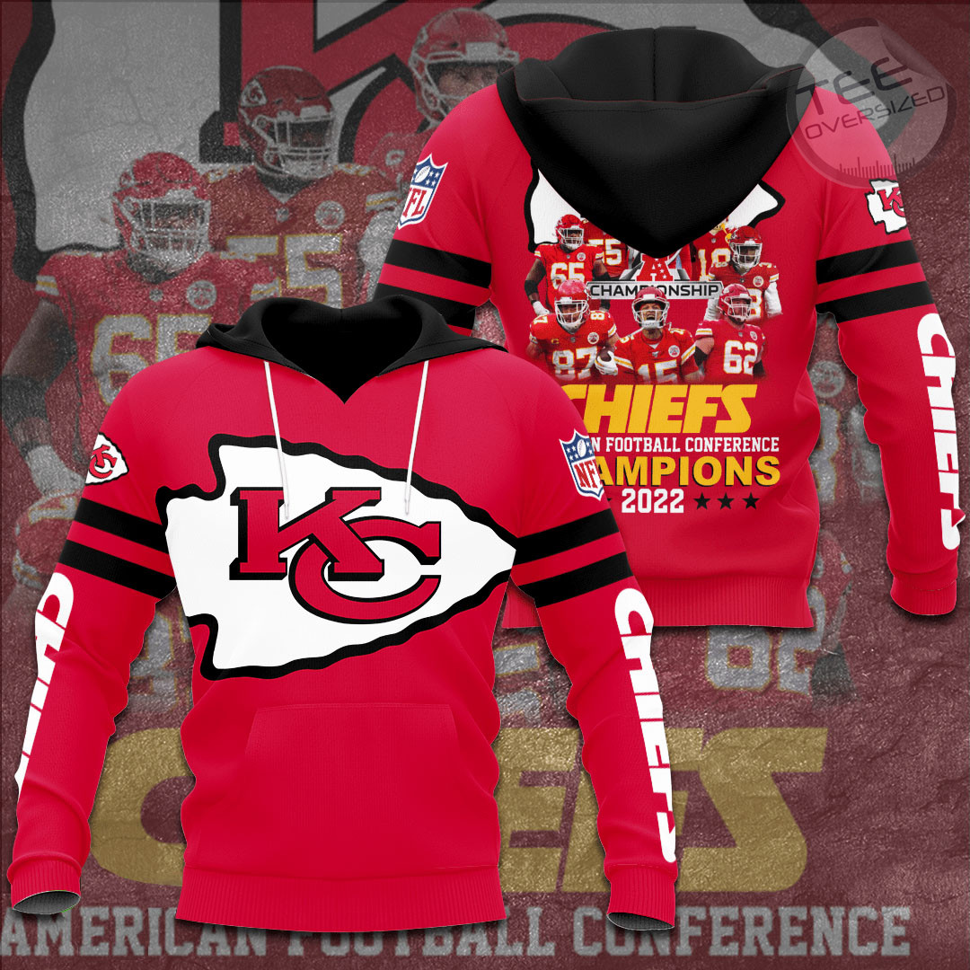 Kansas City Chiefs AFC Champion V4 NFL Football Team Hoodie