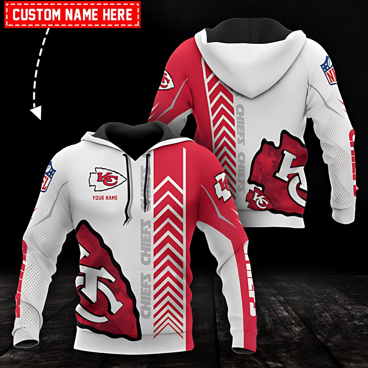 Kansas City Chiefs Basic 9 NFL Football Team Hoodie