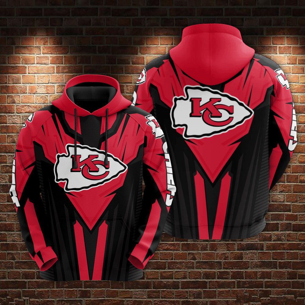 Kansas City Chiefs Basic V4 NFL Football Team Hoodie