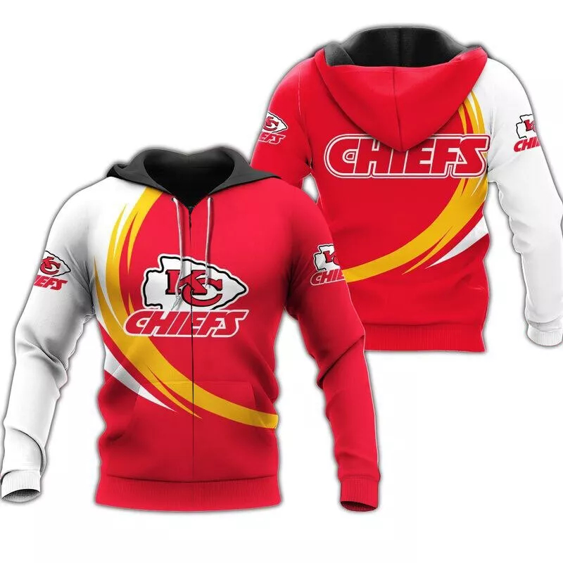Kansas City Chiefs Basic V7 NFL Football Team Hoodie