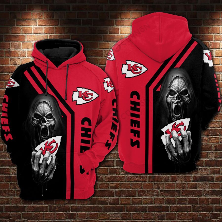 Kansas City Chiefs Death NFL Football Team Hoodie