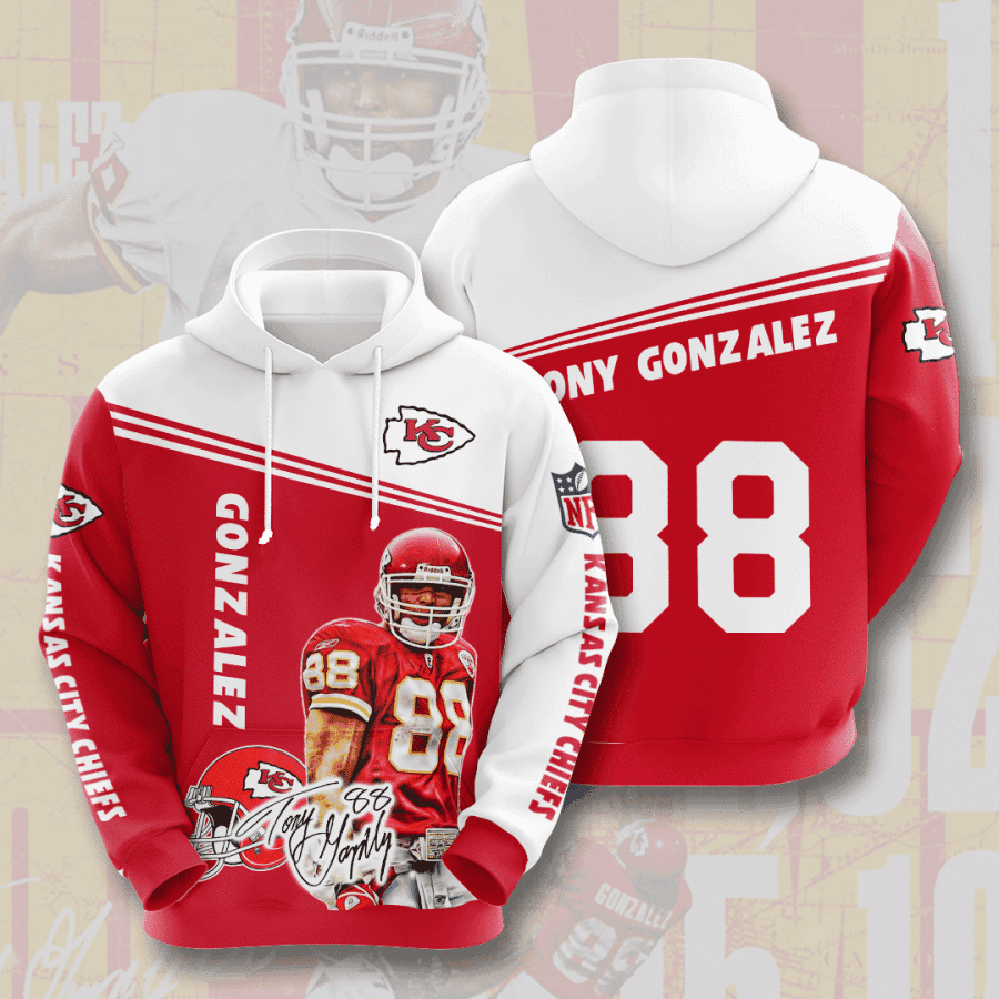 Kansas City Chiefs Hoodie  Zip Hoodie Version 709