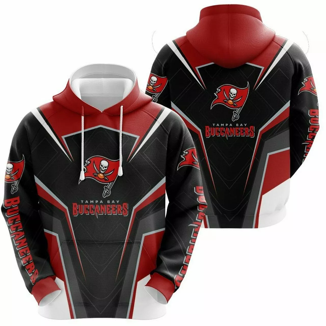 Kansas City Chiefs Red Fire Skull NFL Football Team Hoodie
