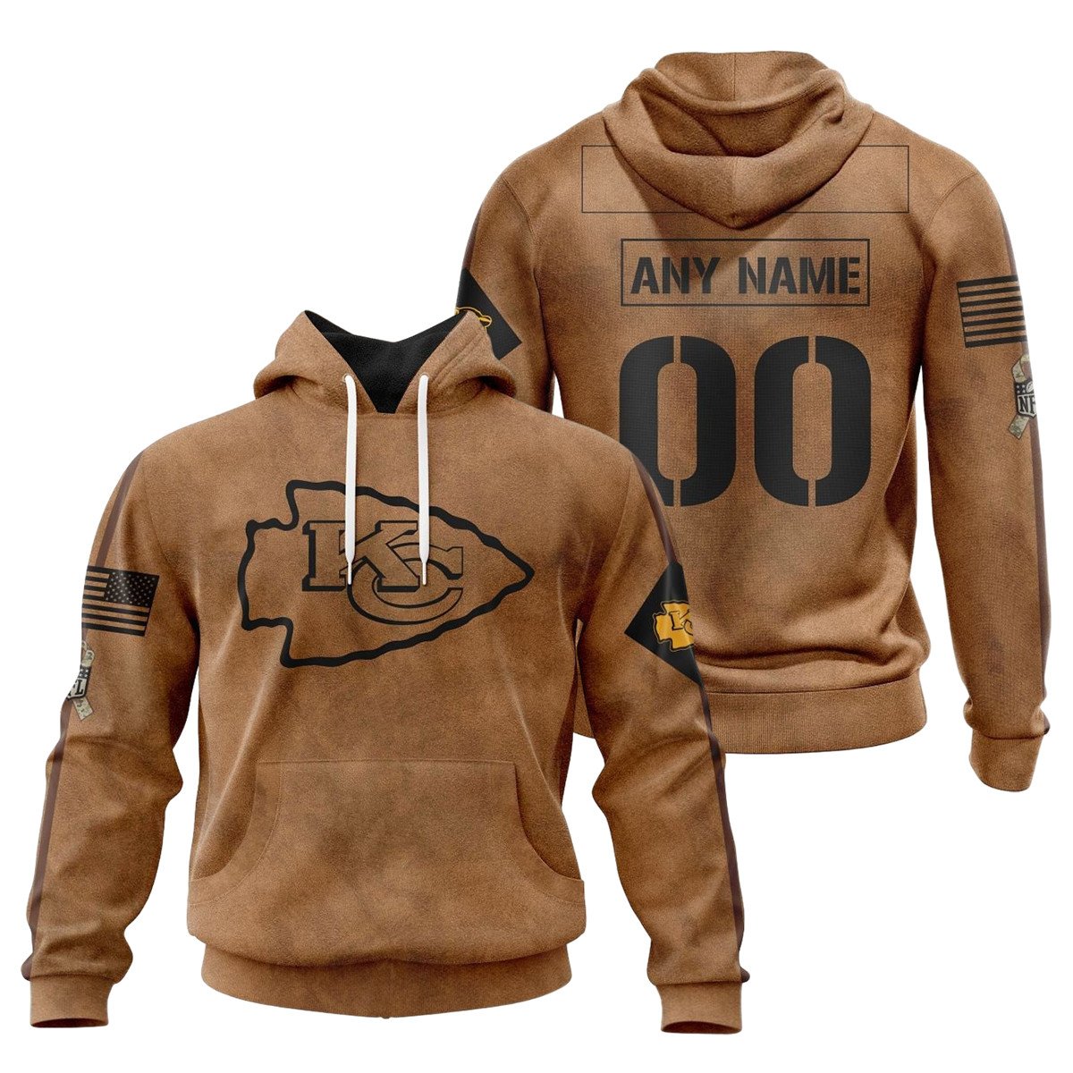 Kansas City Chiefs Salute To Service Club 3D printed Sweatshirt Hoodie Zipped Hoodie