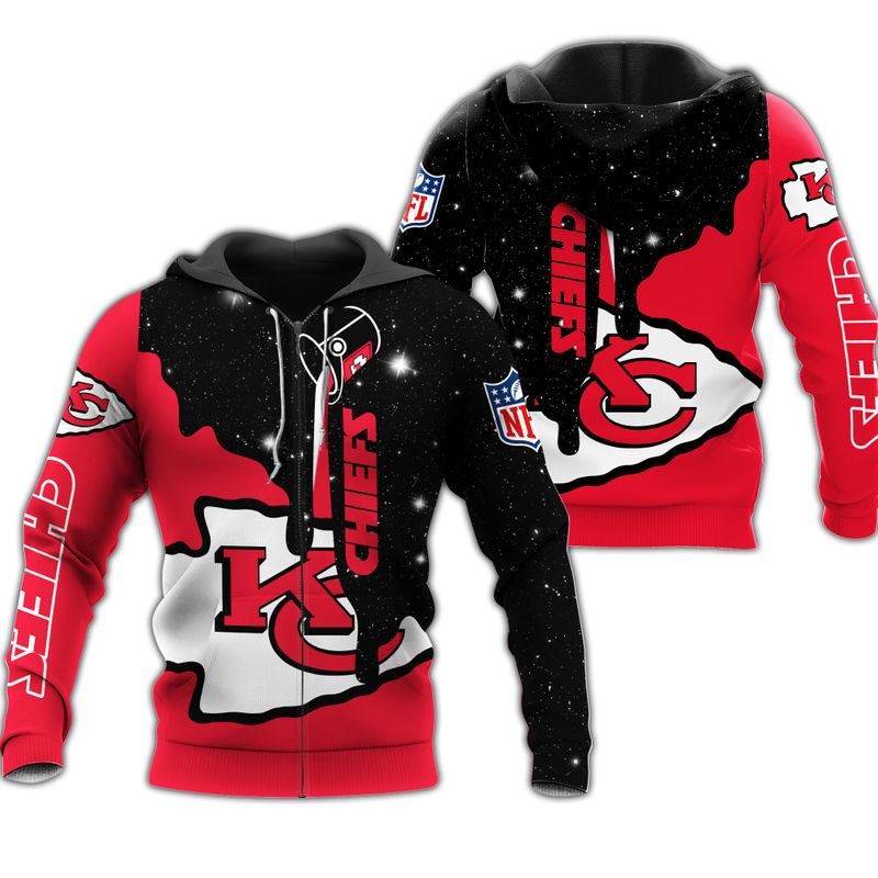 Kansas City Chiefs Stars Night NFL Football Team Hoodie