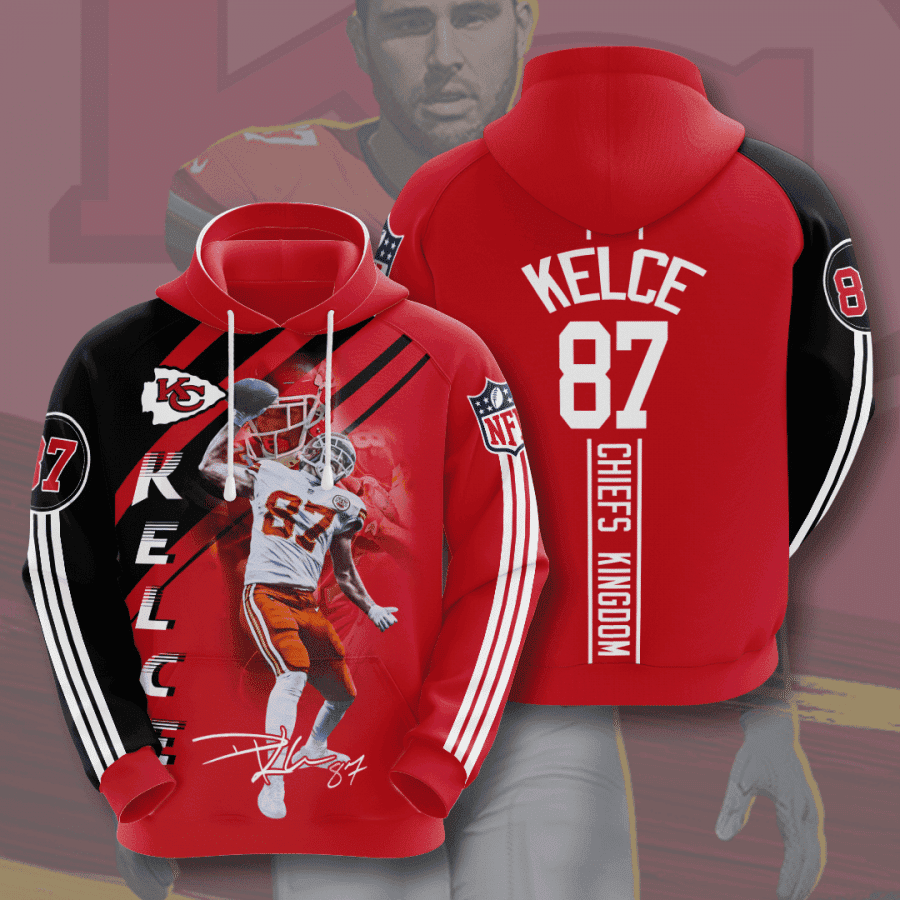 Kansas City Chiefs Travis Kelce 87 Hoodie Zip Hoodie
