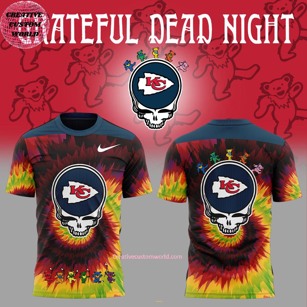 Kansas City Chiefs x Grateful Dead Night For Fans Special 3D T-Shirt