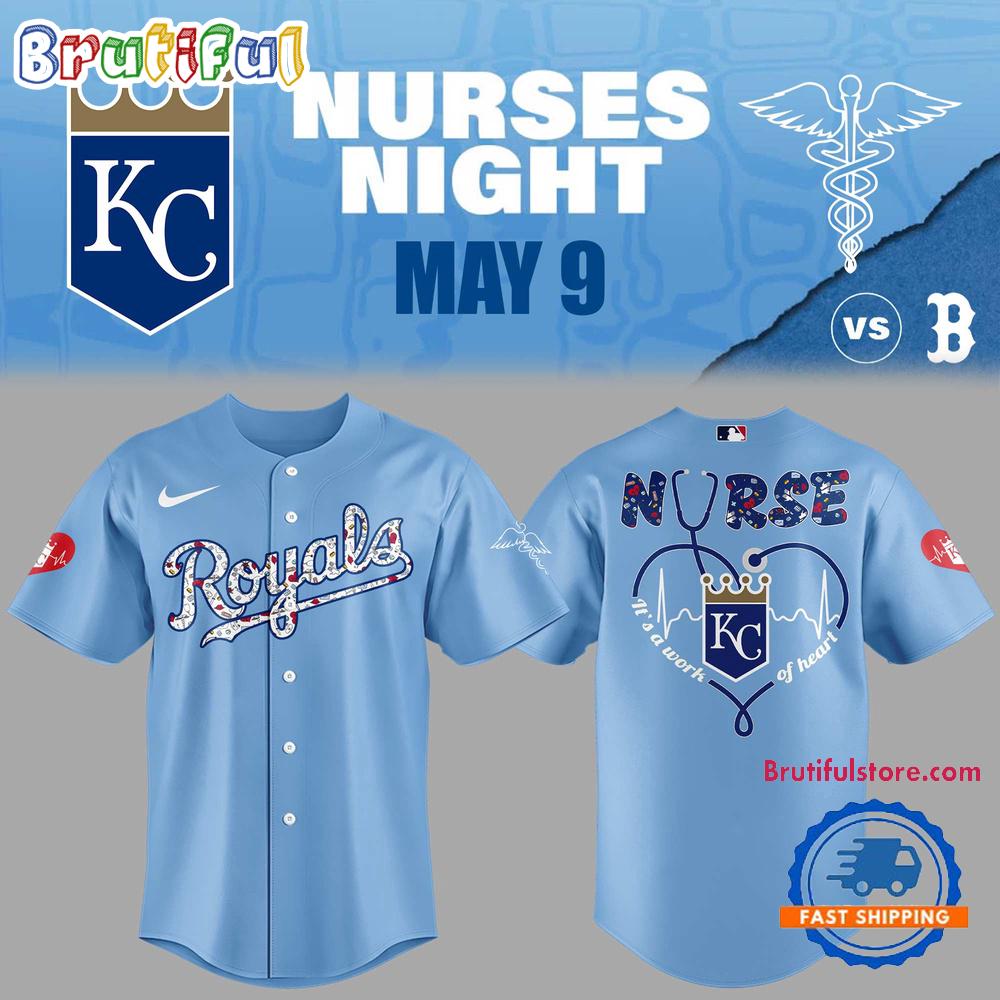 Kansas City Royals Baseball NURSES NIGHT 2025 New Jersey Shirt