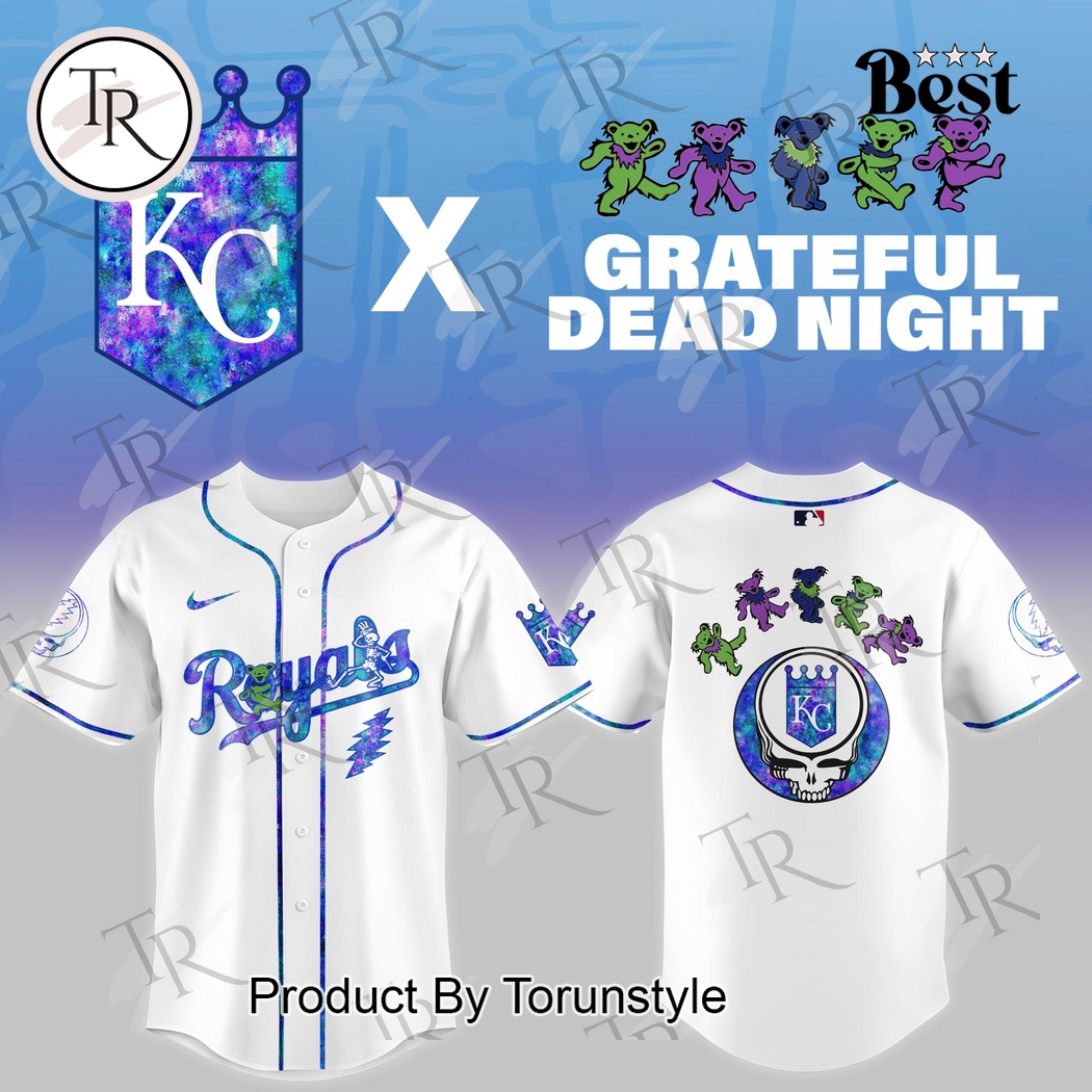 Kansas City Royals X Grateful Dead Night Game 2025 Baseball Jersey 