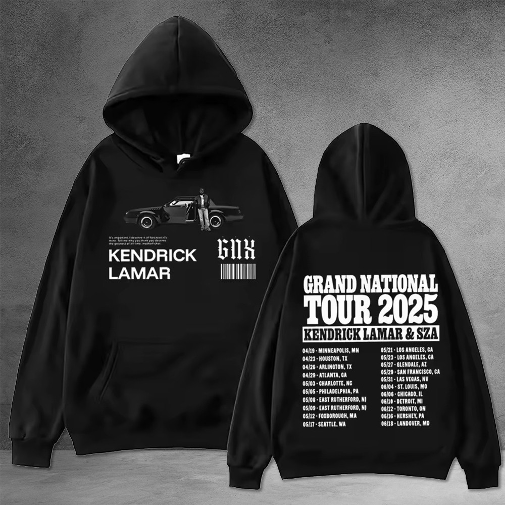 Kendrick Grand National Tour 2025 GNX Album Hoodie Presents For Music Lovers
