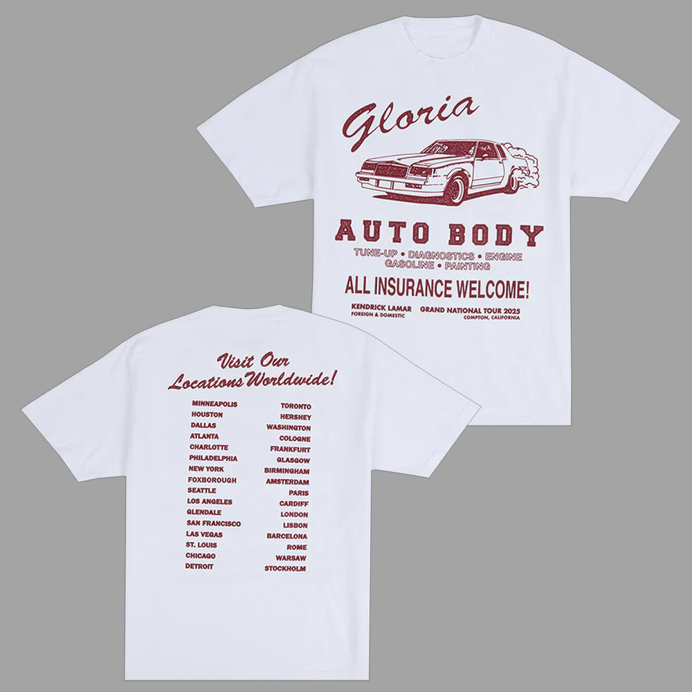 Kendrick Lamar Gloria Auto Body T-Shirt