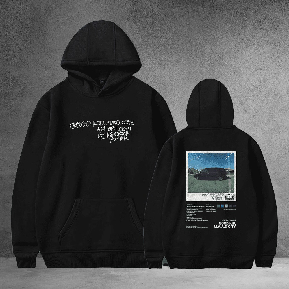 Kendrick Lamar Hoodie KDot Album Good Kid, M.A.A.D City Hoodie Music Gift Ideas For Guys