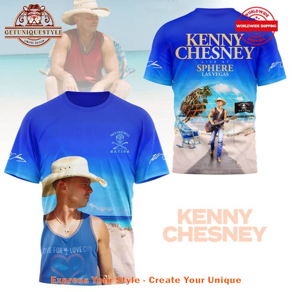 Kenny Chesney Live At Sphere Las Vegas Shirt Premium Merchandise