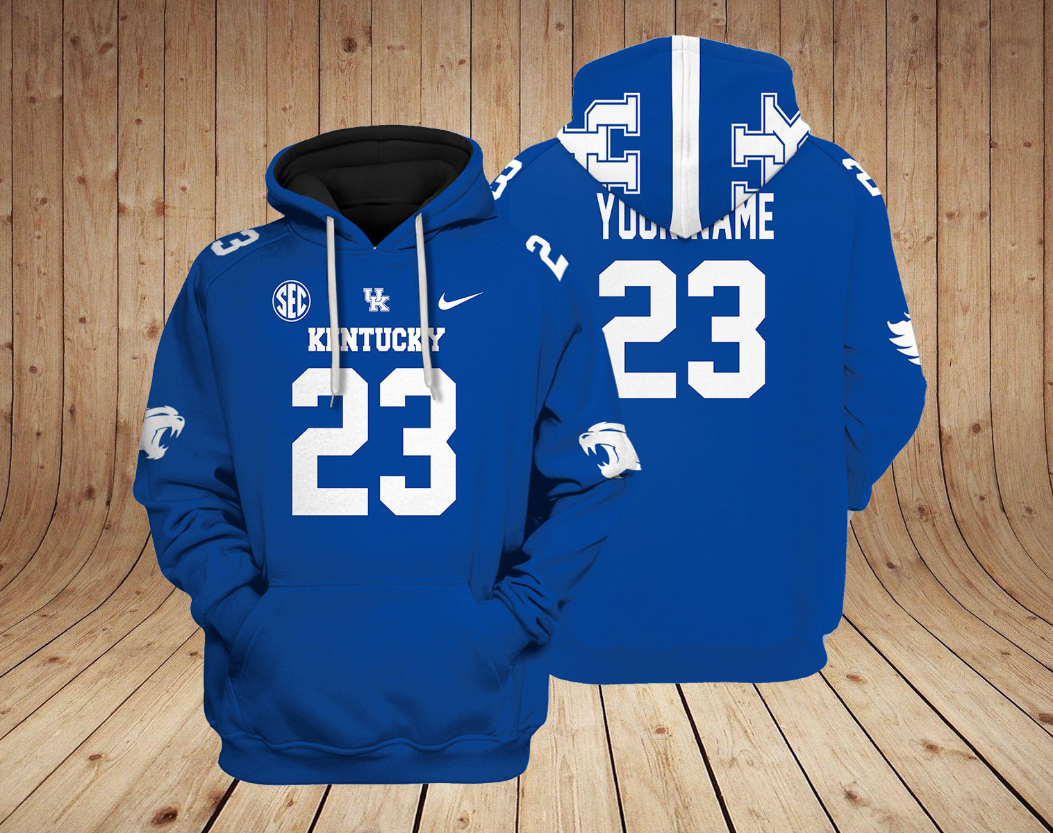 Kentucky Wildcats football NCAA Custom 3D Hoodie PT22844
