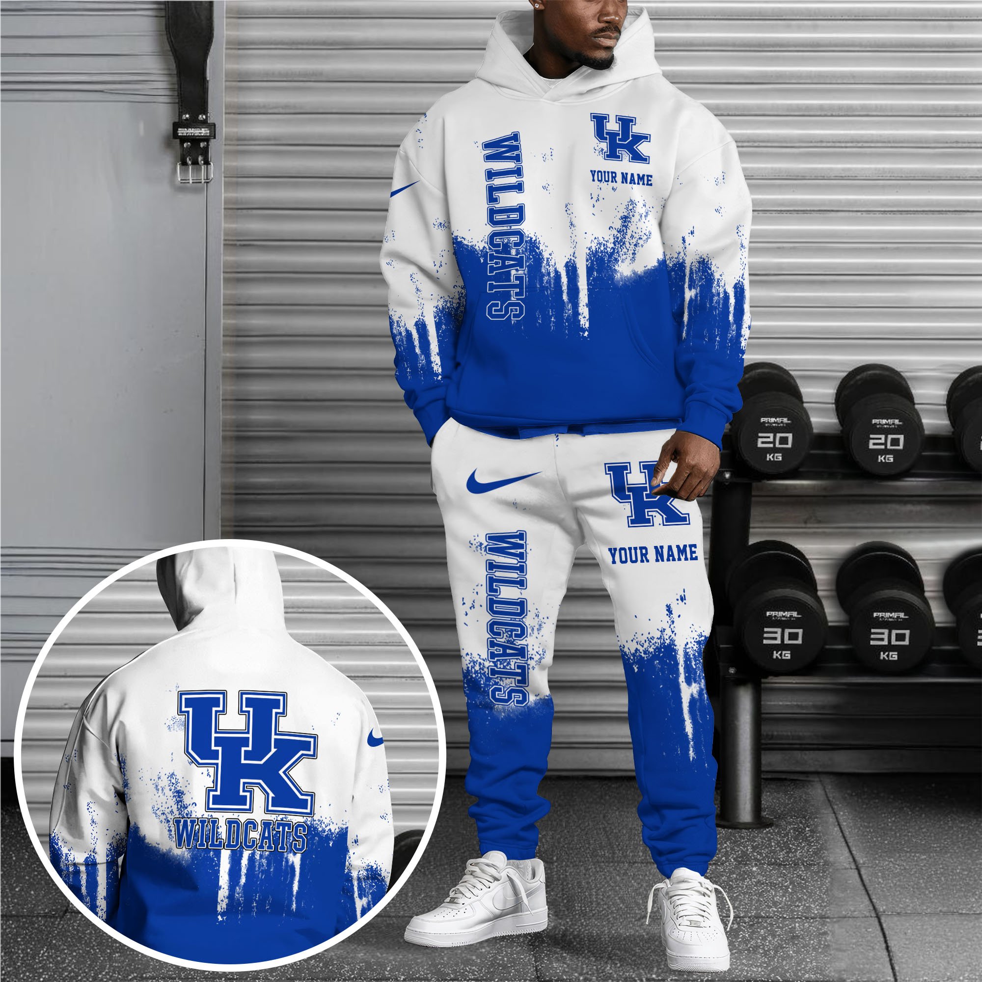 Kentucky Wildcats Hoodie Sweatpants Set, Custom Hoodie, Sport Hoodie Sweatpants Set, Sport Gifts For Fan FG11 Premium Merchandise