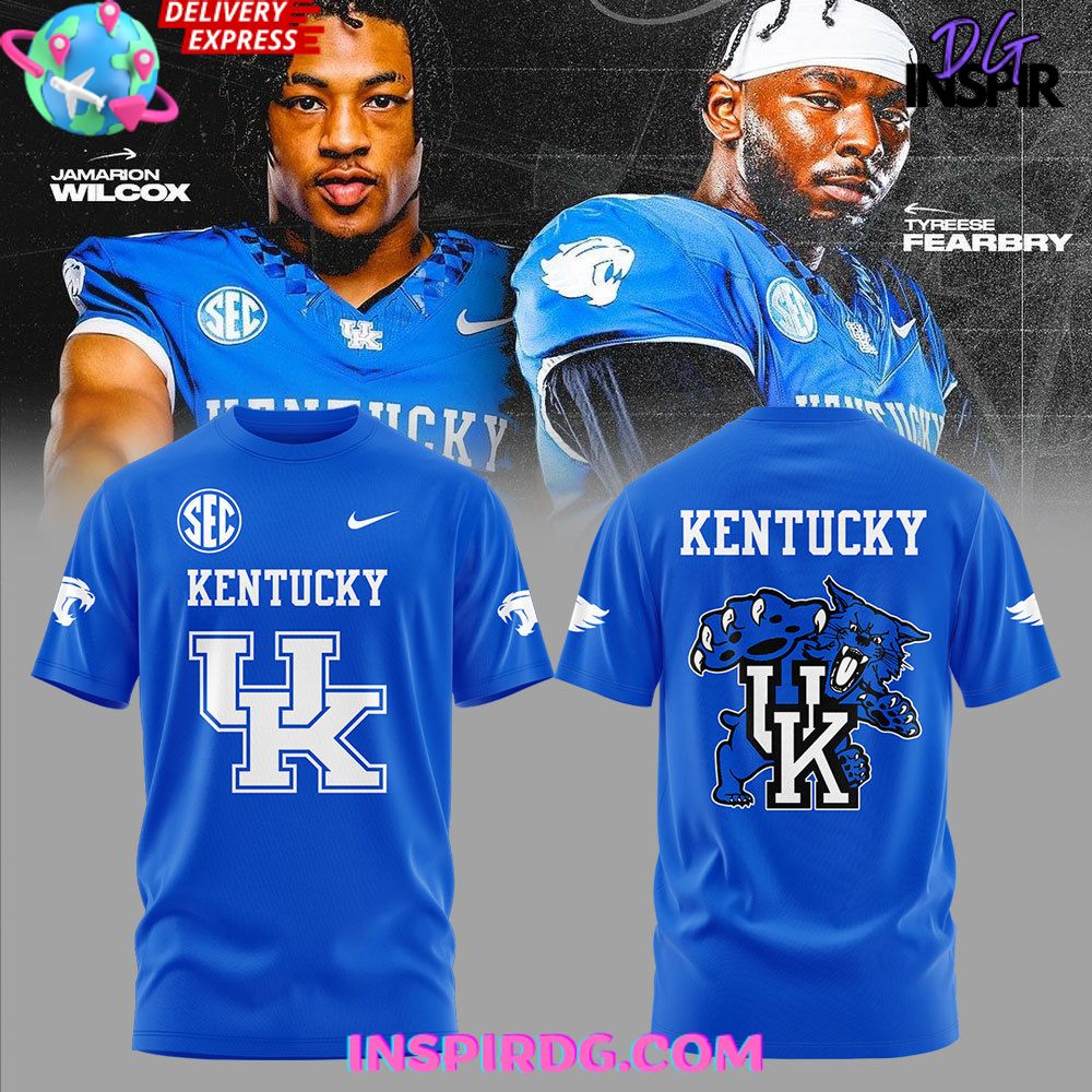 Kentucky Wildcats SEC Uniform 2025 Blue T-Shirt Premium Merchandise