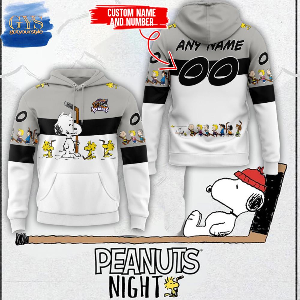 Knoxville Ice Bears Peanuts Night Limited Edition Hoodie